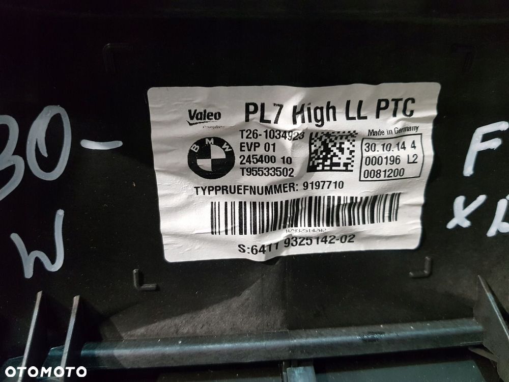 OBUDOWA NAGRZEWNICY 9325142 BMW F30 F31 EUR 3.0D - 10