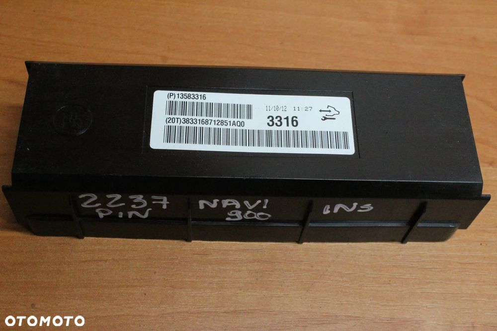 RADIO NAWIGACJA WYŚWIETLACZ KOLOROWA KOMPLET Z PINEM OPEL INSIGNIA A PRZED LIFT NAVI 900 ECO 22830698 - 11