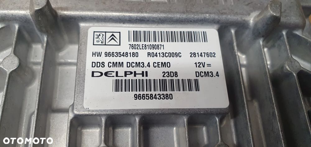 Sterownik komputer silnika Citroen C5 III 2.0 HDI 9663548180 9665843380 - 5