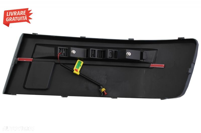 Prelungire Bara Fata cu Grila Centrala fara emblema si Lumini de zi LED DRL VW Tra- livrare gratuita - 14