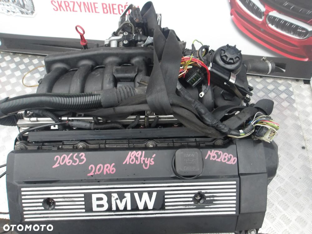 SILNIK KOMPLETNY BMW E36 2.0 R6 M52B20 206S3 189 TYS 1xVANOS - 2