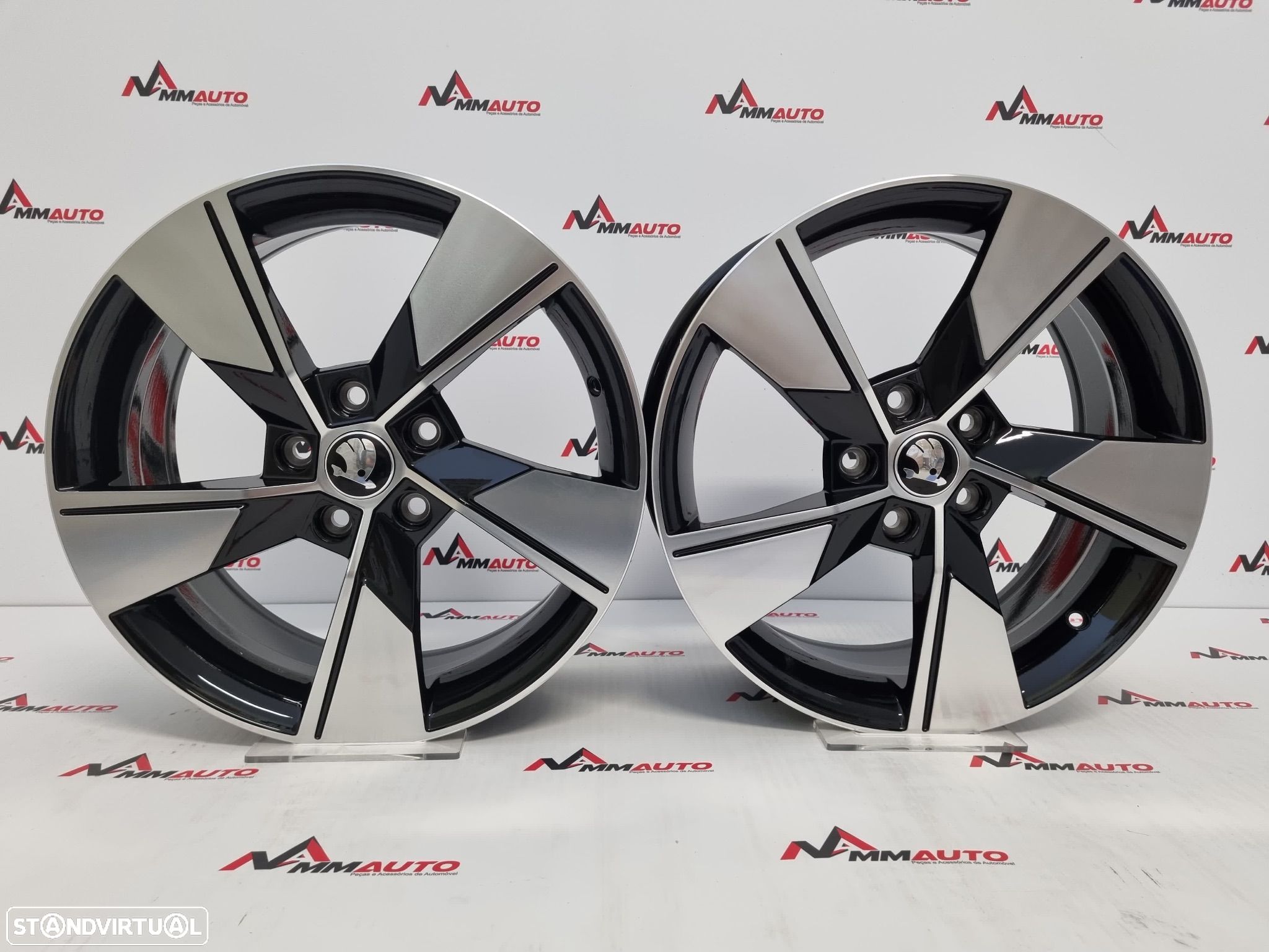 Jantes Look Skoda Octavia Preto Polido 17 - 1