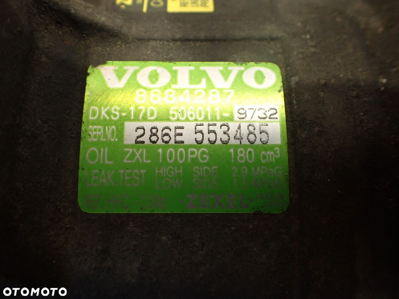 SPRĘŻARKA KLIMATYZACJI VOLVO S80 2.4 8684287 - 12