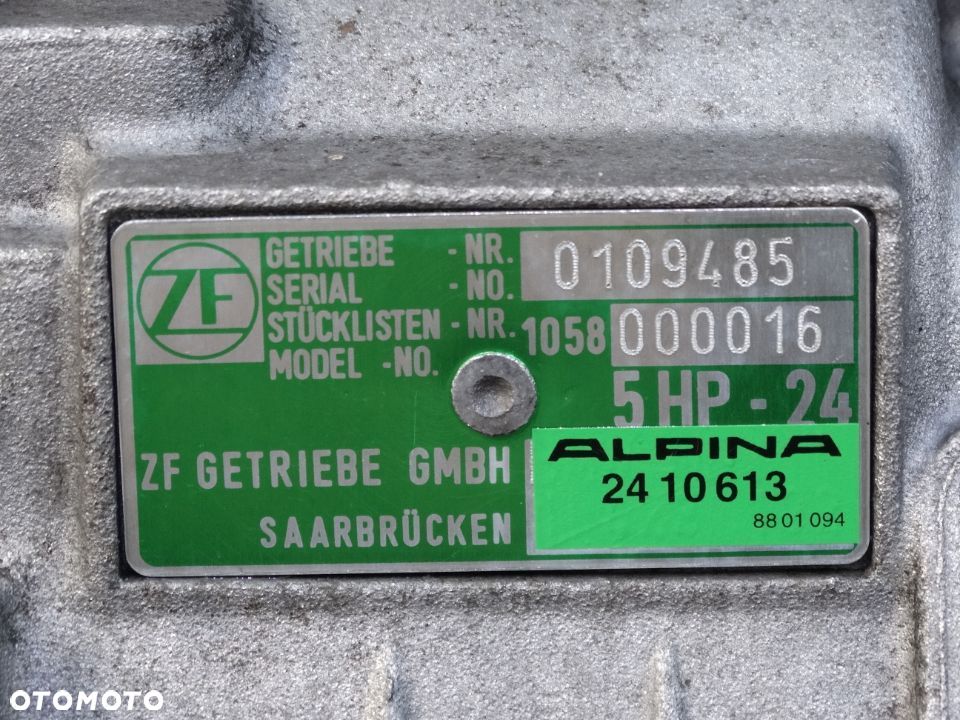 BMW Alpina B10 4.6 E39 Skrzynia 5hp-24 2410613 Absolutny Rarytas - 5