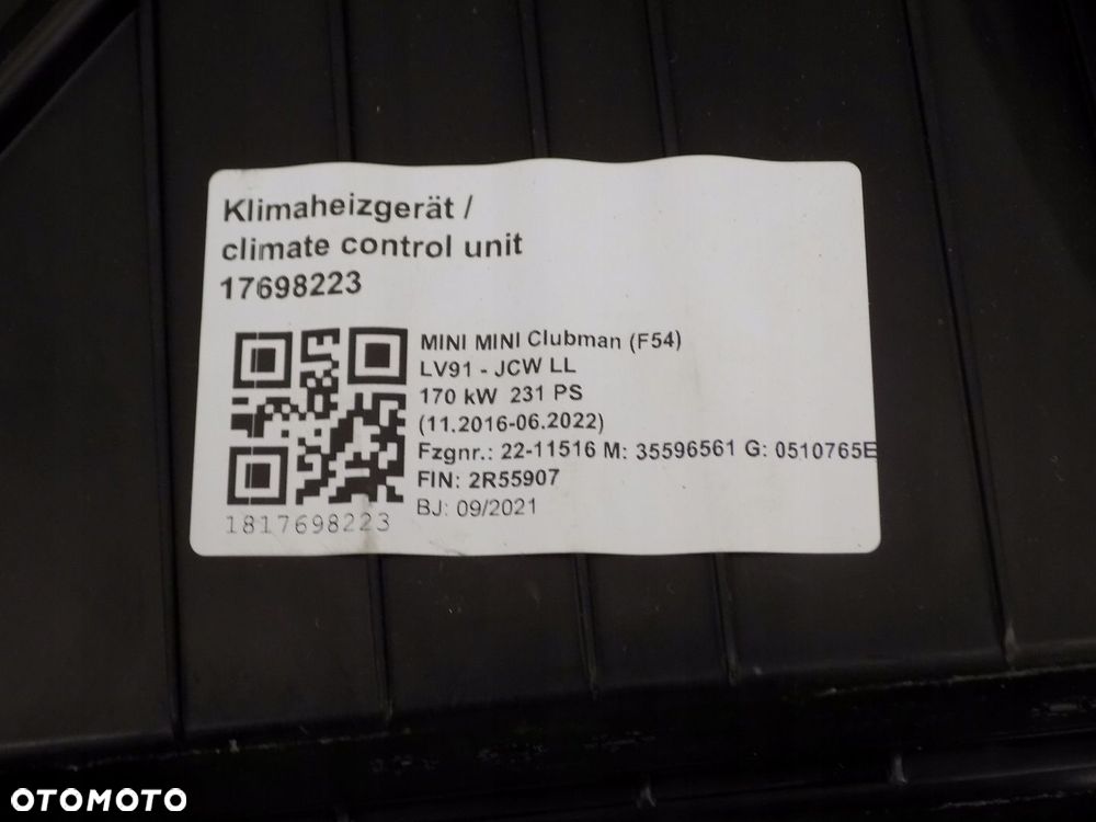 MINI F54 NAGRZEWNICA 5A21BD6 - 4