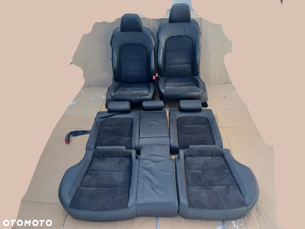 Fotele Skoda Superb 2 skóra alkantara grzane z pamieciami Kombi Europa - 1