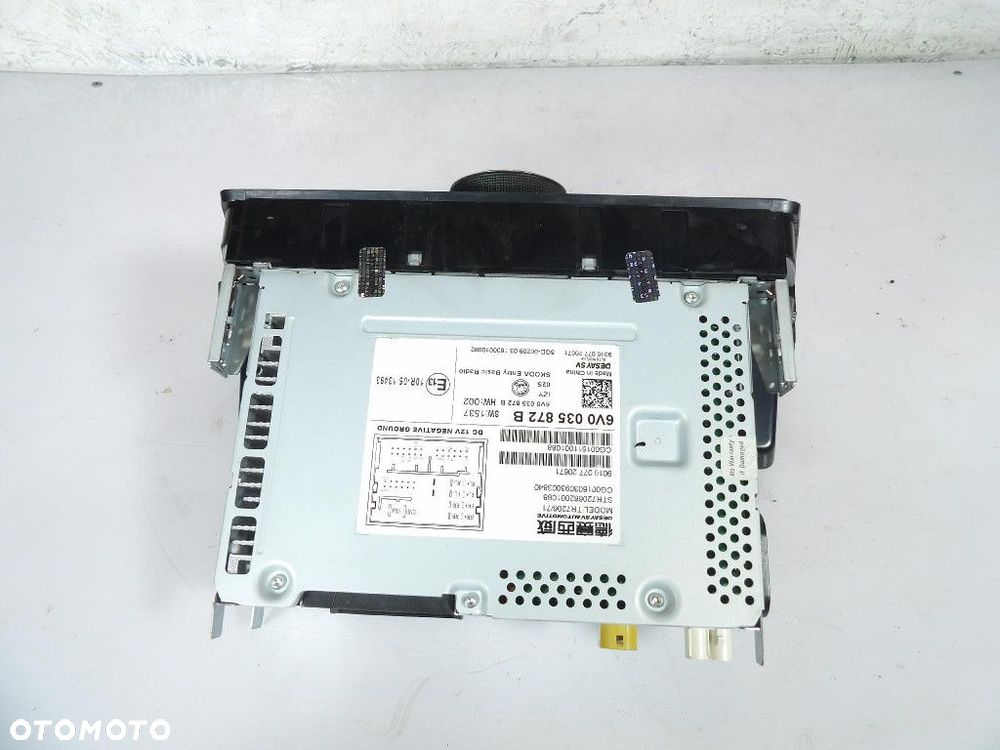 SKODA FABIA III 3 RADIO 6V0035872B - 2