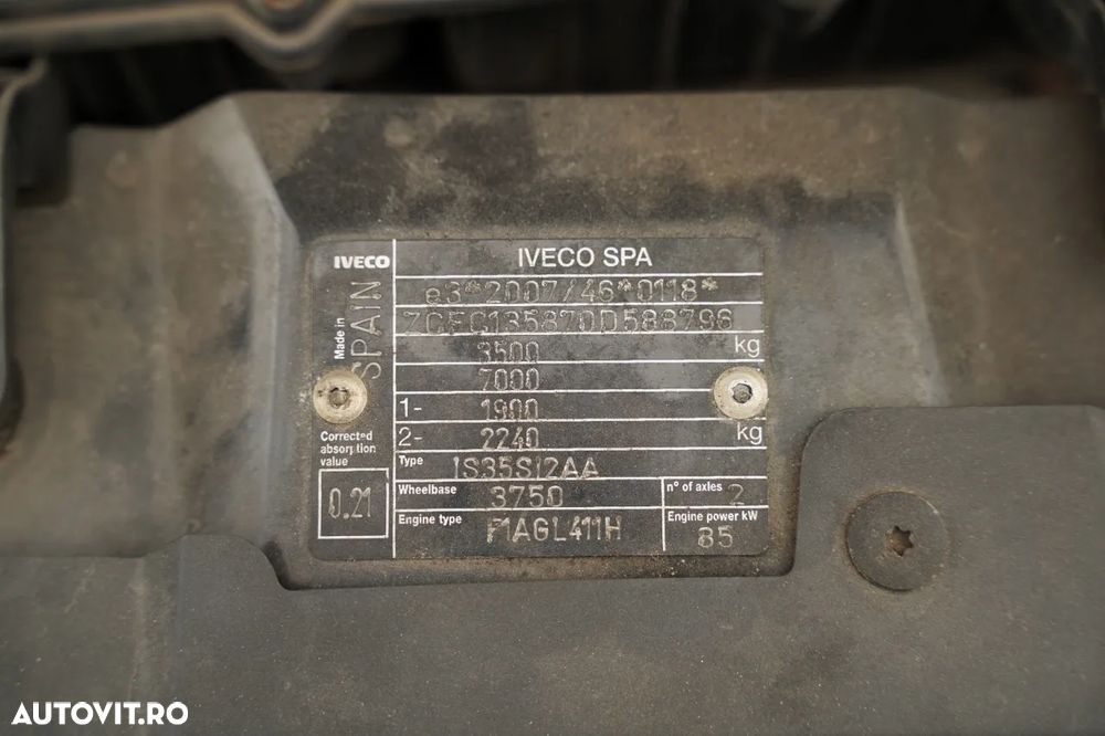 Iveco DAILY 35-120 / Platformă de lucru aeriană / MULTITEL MT 182 / 4 stabilizatoare / MANUALĂ / 2017 - 36