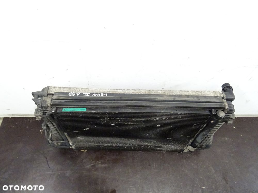 SEAT LEON II 05-08 CHŁODNICE KOMPLET WODY KLIMY INTERCOOLER - 5