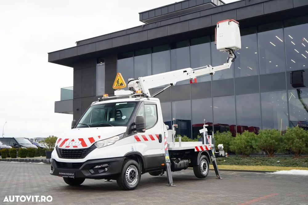 Iveco 35-140 / Platformă de lucru aeriană / FRANCE ELEVATEUR 141 TLE / 4 SUPPORTURI / MANUALĂ / 2020 - 1