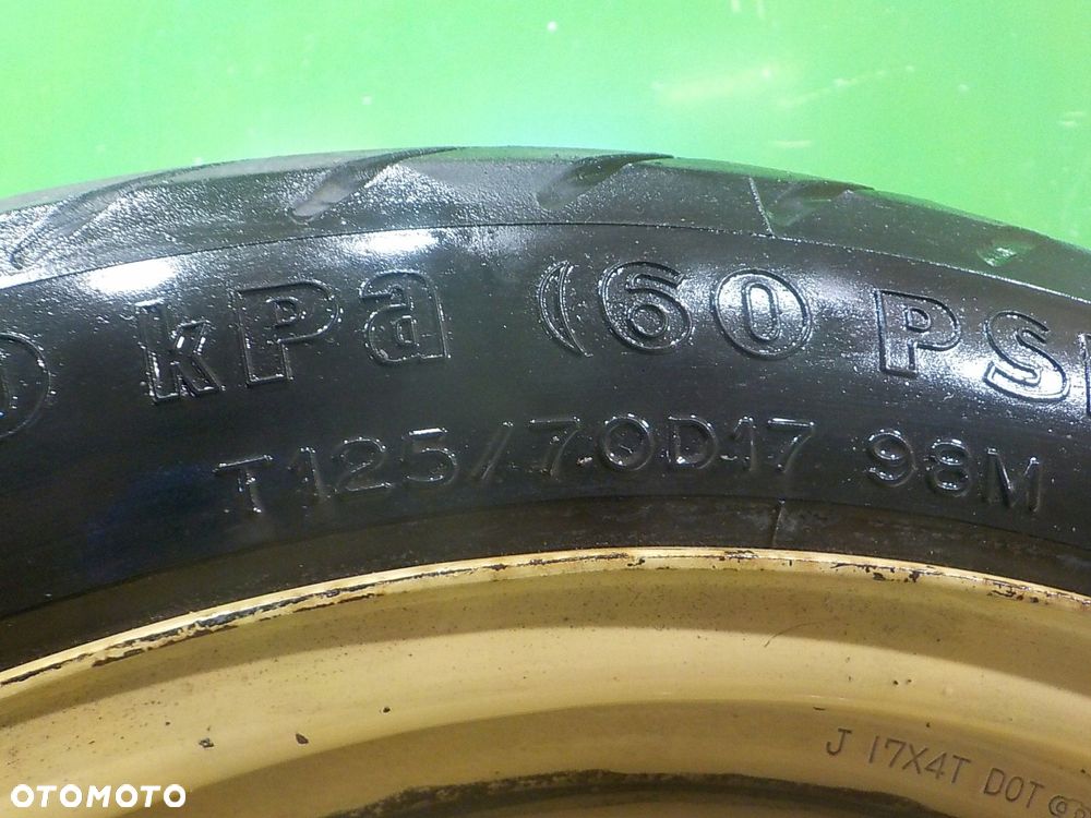 TOYOTA AVENSIS VERSO kolo dojazdowe 125/70/17 5x114,3 - 4