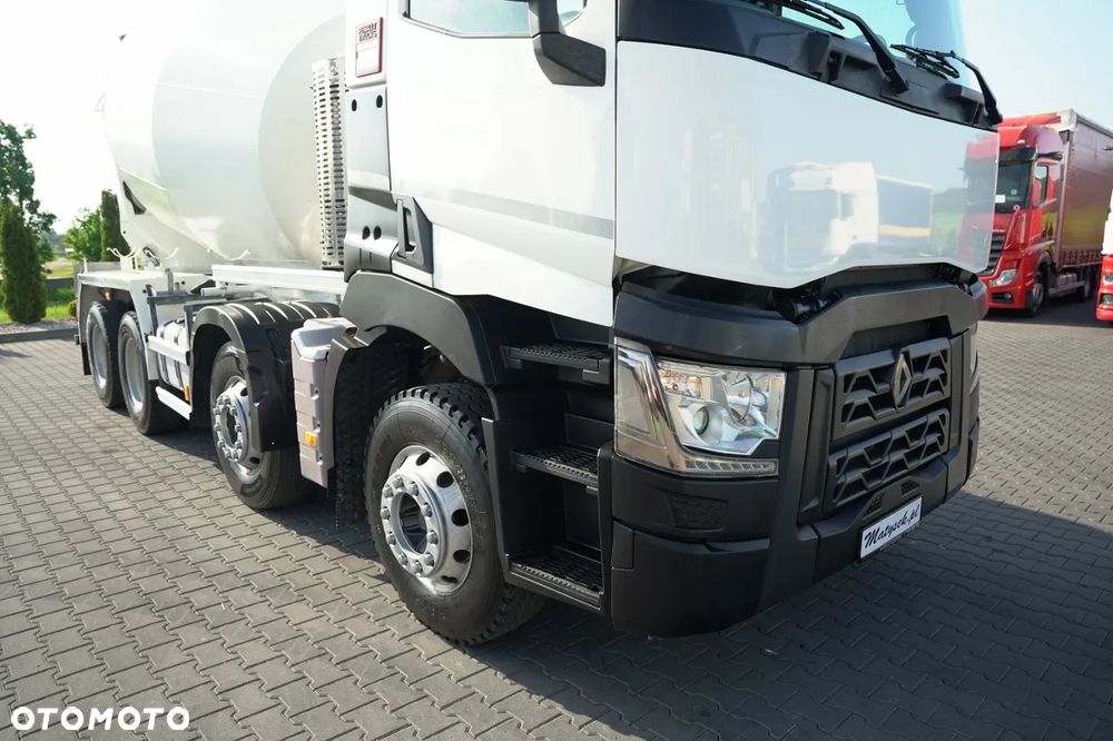 Renault C 430 XLOAD / 8X4 / BETONOMIESZARKA  / GRUSZKA 9.1 M3 / ALUFELGI / EURO 6 / - 8
