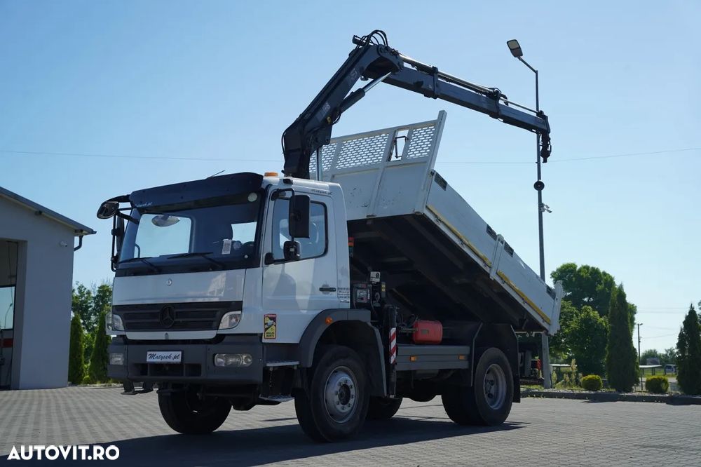 Mercedes-Benz ATEGO 16.24 / 4X4 / BASCULATOR + HDS HIAB 111 BS-2 / TELECOMANDĂ / ROTATOARE / MANUALĂ - 3