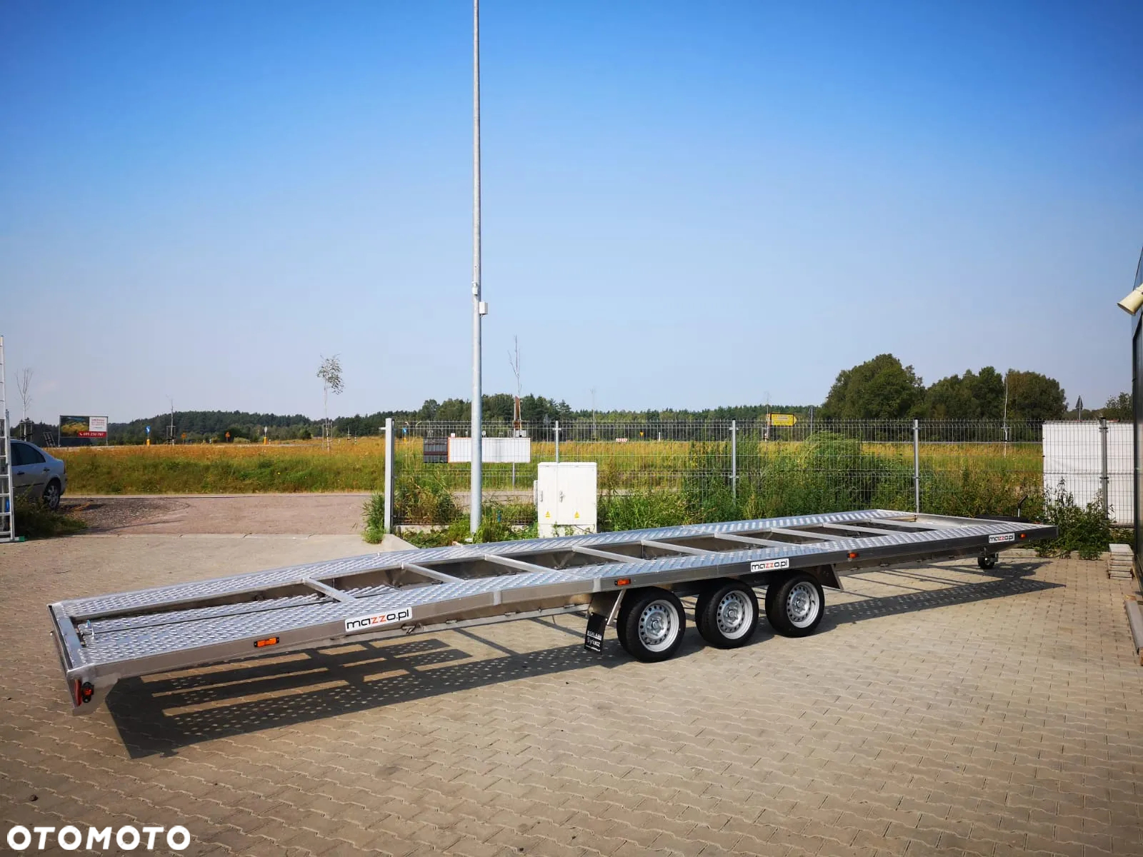 MAZZO Laweta aluminiowa 850 x 204cm DMC 3500kg BARDZO LEKKA na 2 auta - 3