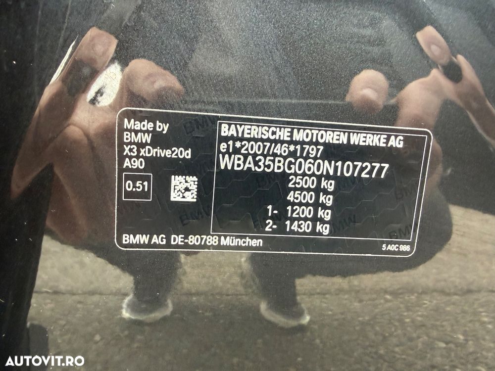 BMW X3 xDrive20d Aut. Luxury Line - 40