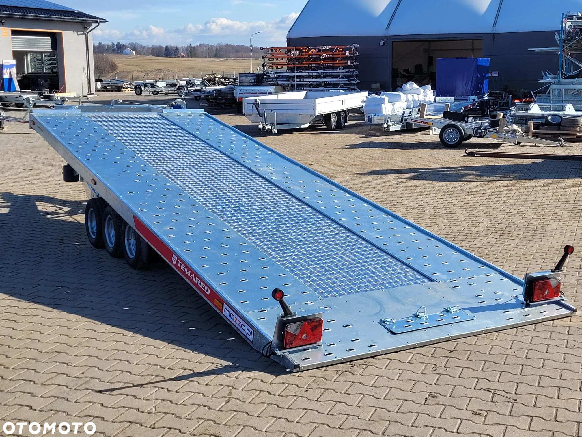 TEMARED Laweta uchylna hydraulicznie 580x206cm DMC3500kg 3-osiowa, wypełnienie z blachy SOLIDNA I MOCNA - 8
