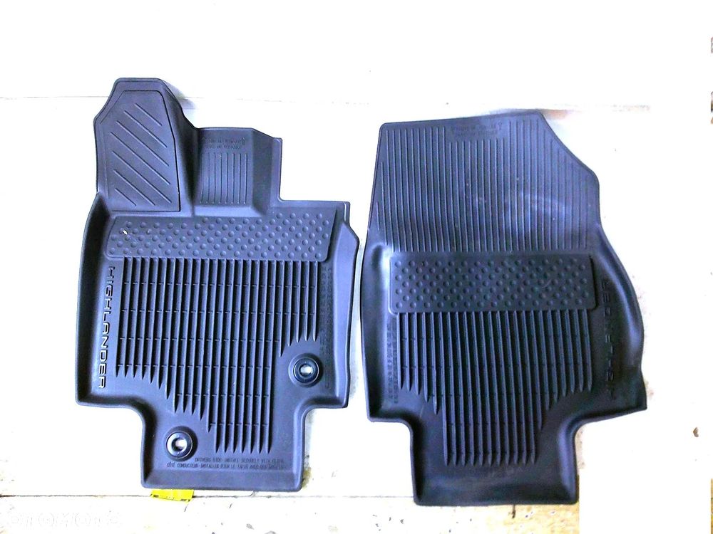 toyota highlander komplet 3 rzędy dywaniki przód nowe oryginał gumowe - 1
