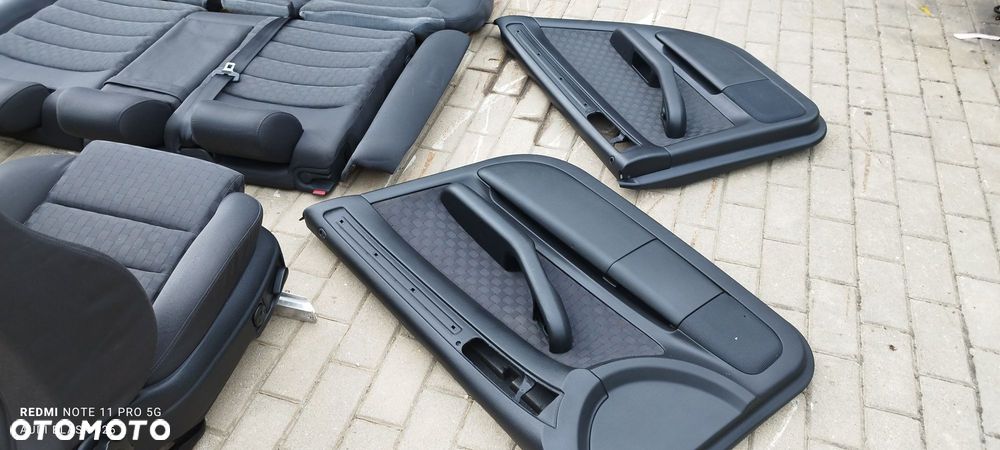 Fotel Fotele Zestaw Welur Czarna Krata Kubełki Grzane Audi A6 C5 Kombi 99 rok Części Blask Gołdap - 13