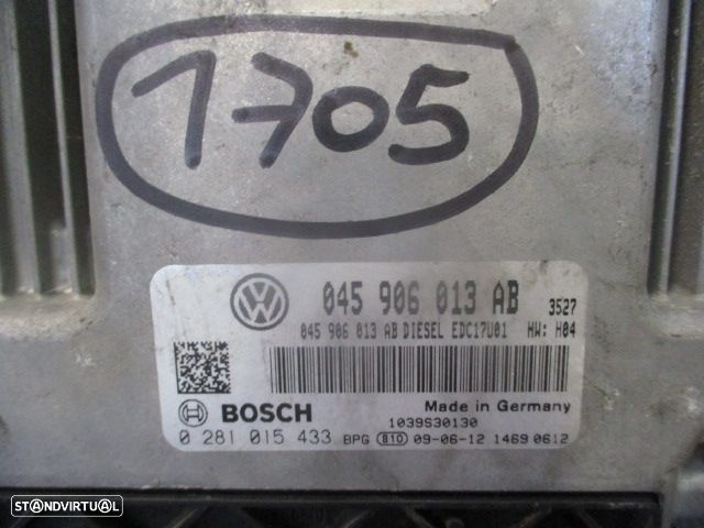Centralina 045906013AB  0281015433 SEAT IBIZA 6J  FASE 1 2009 1.4TDI 80CV 3P VERMELHO SEAT IBIZA 4 6J FASE 1 2008 1.4TDI 80CV 5P VERDE BOSCH - 2