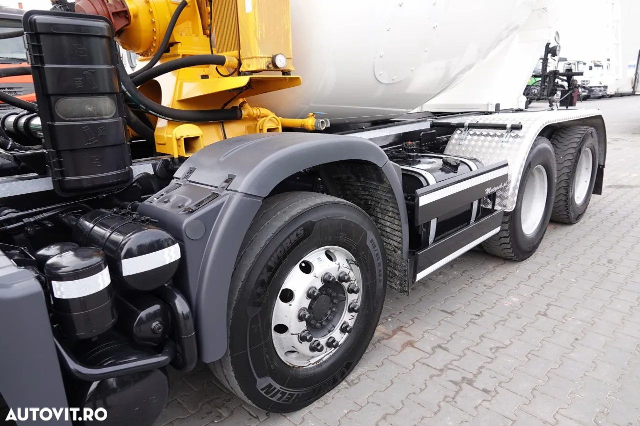 MAN TGS 32.480 / 8X4 / BETONATOR / PEAR 9M3 / MANUAL / EURO 6 - 6