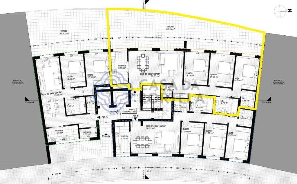 Apartamento T3 novo em construção, com lugar de garagem e elevador, pe - Grande imagem: 3/15