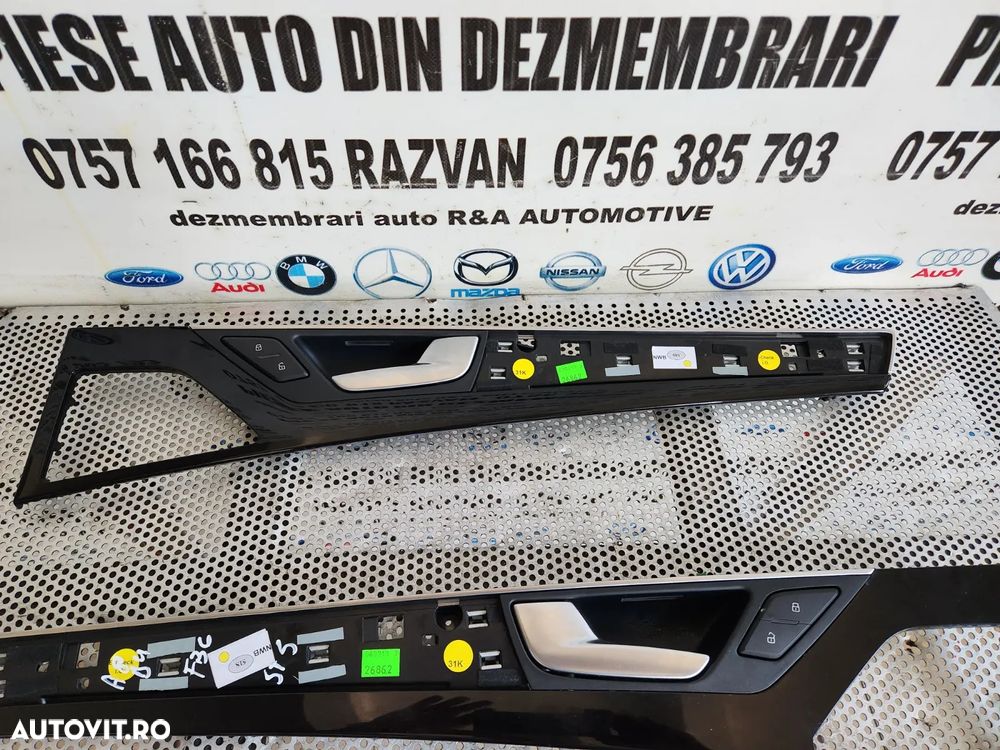 Ornament Trim Usa Portiera Fata Spate Audi A8 4H D4 Volan Stanga An 2010-2011-2012-2013-2014-2015-2 - 4
