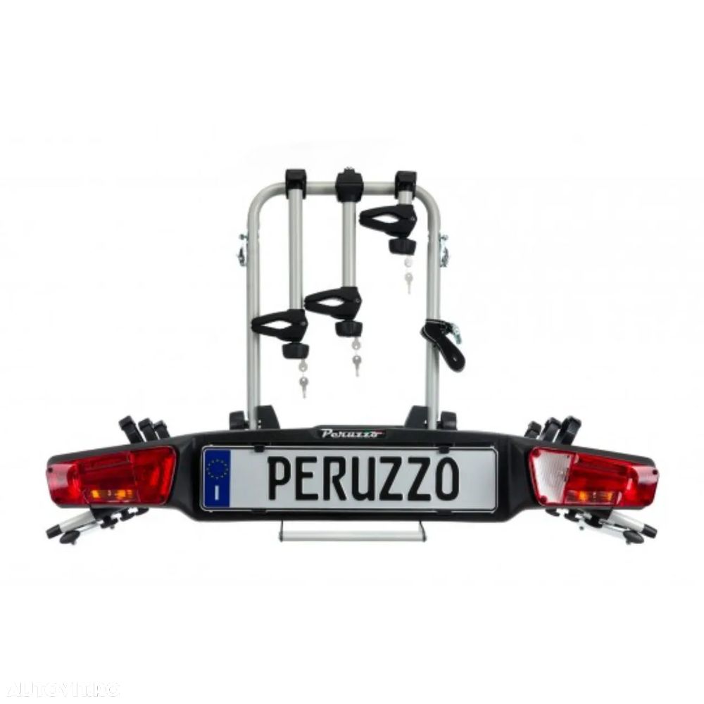Suport biciclete Peruzzo Zephyr 713/3E cu prindere pe carligul de remorcare - pentru 3 biciclete electrice, Nou_Pret Importator - Emitem Factura si Garantie - 2