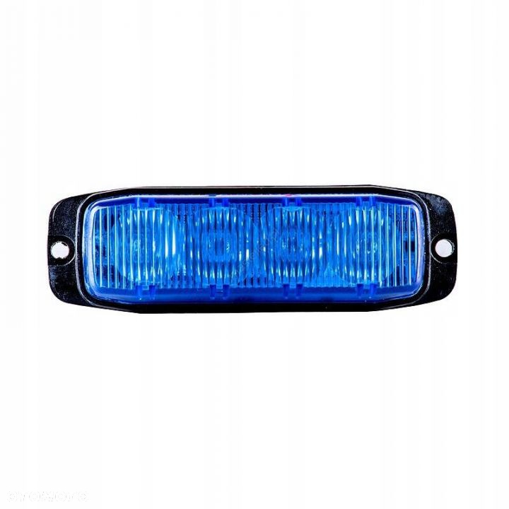 LAMPA 4 LED OSTRZEGAWCZA NIEBIESKA STROBO 2SZT. - 5