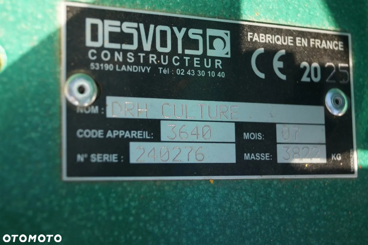 Inny Mulczer Kosiarka Bijakowa DESVOYS DRH 6,4m - 16