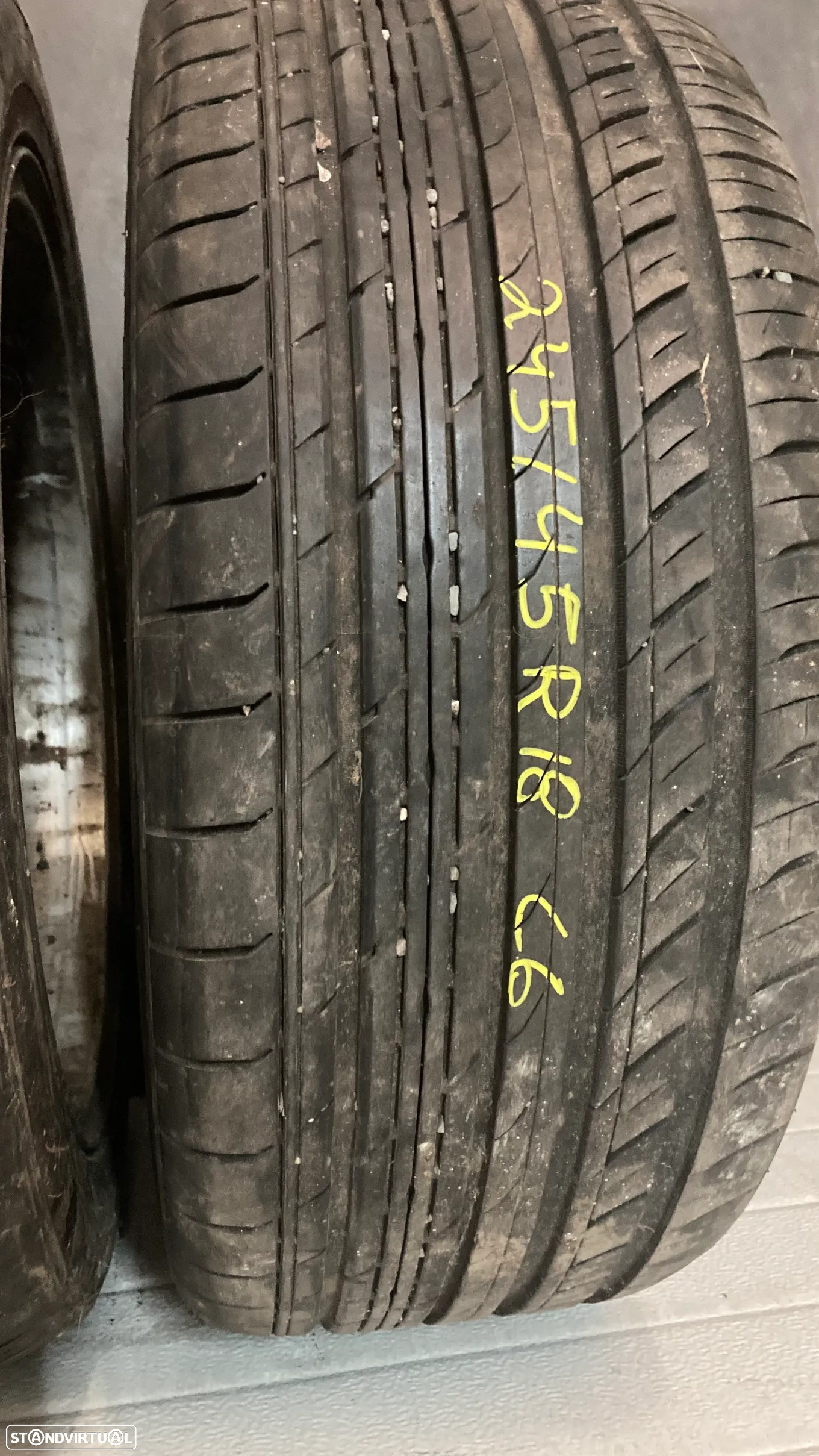 JOGO DE JANTES (4) ORIGINAIS CITROEN COM PNEUS 245/45 R18 - 4