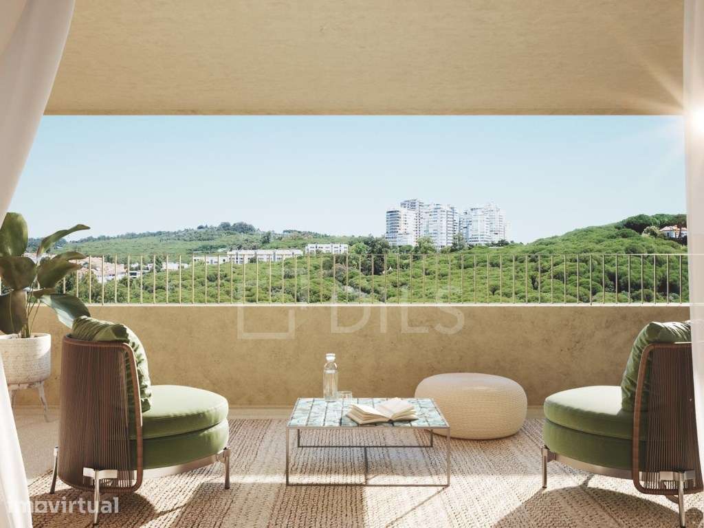 Apartamento T2 com varanda e garagem em Miraflores - Grande imagem: 3/41