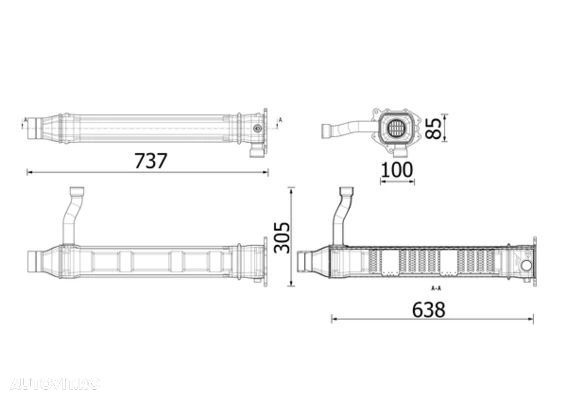 radiator recirculare gaze de esapament mercedes-benz 2012-2025 - 1