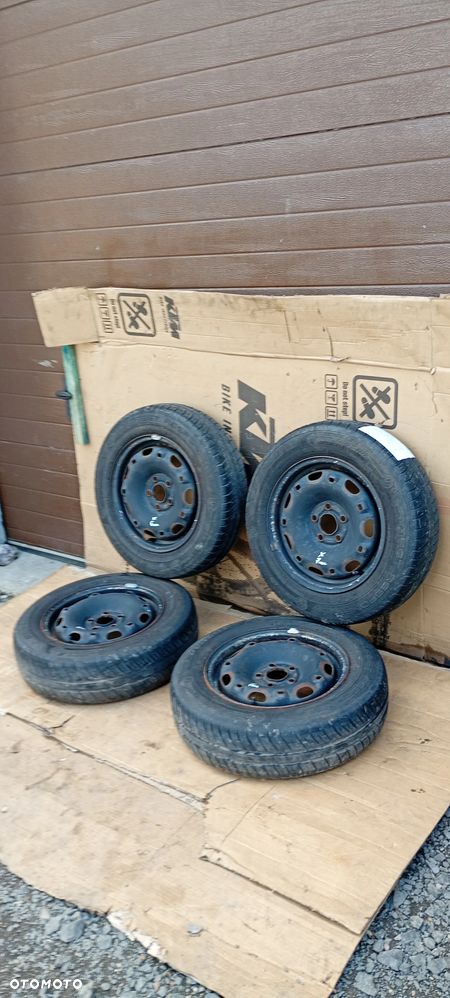 Felgi stalowe z oponami koła 5J ET35 165/70 R14 5X100 VW Polo Fabia 6Q0601027H - 5