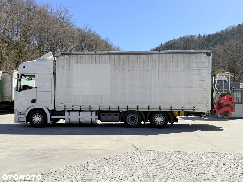 Scania R410 // 6x2 // 7,7m // Wózek Palfinger F3-203PX // Zawiesie // Dach podnoszony // Oś podnoszona // - 3