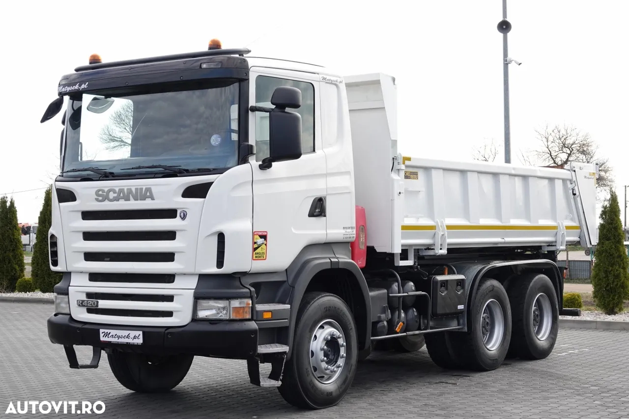 Scania R 420/ 6x4 / 2-SIDE TIPPER / HYDROBRATA / BORDMATIC / HYDROKLAPA / MANUAL / IMPORTAT - 12