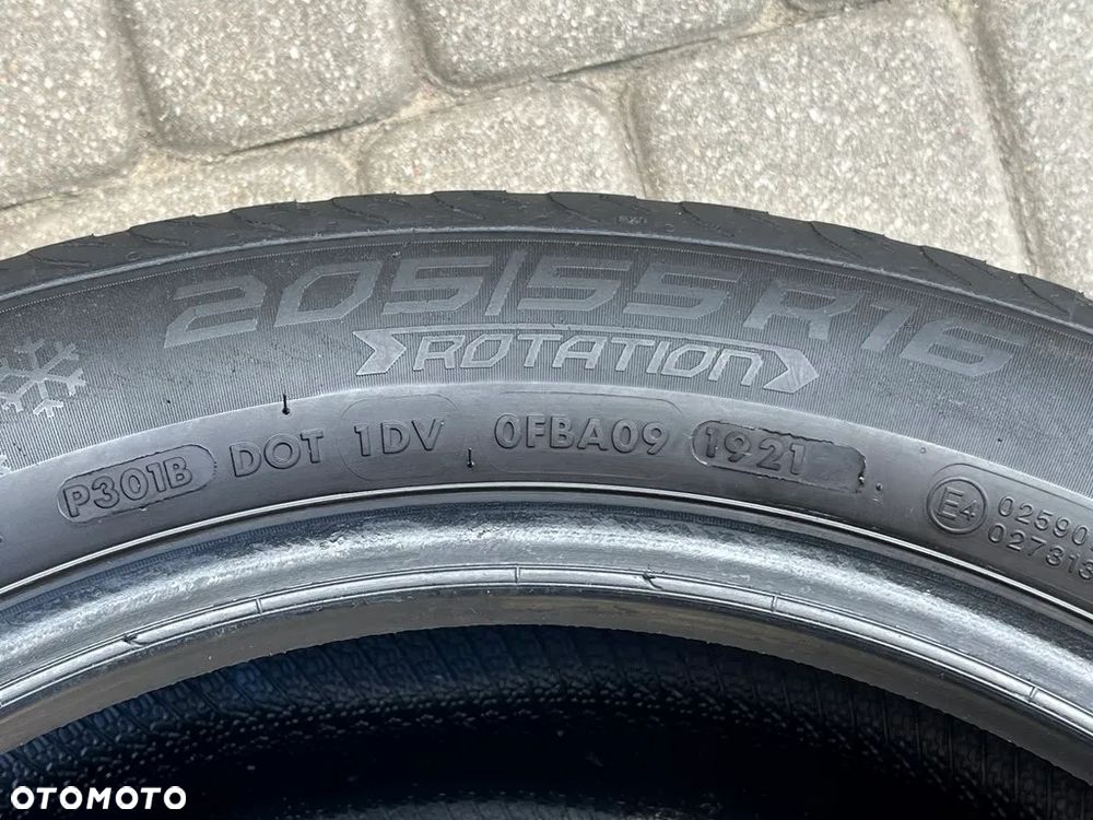 DWIE ZIMOWE OPONY VREDESTEIN 205/55 R16 91H  6 MM BIEŻNIKA 2021 ROK ZIMA - 8