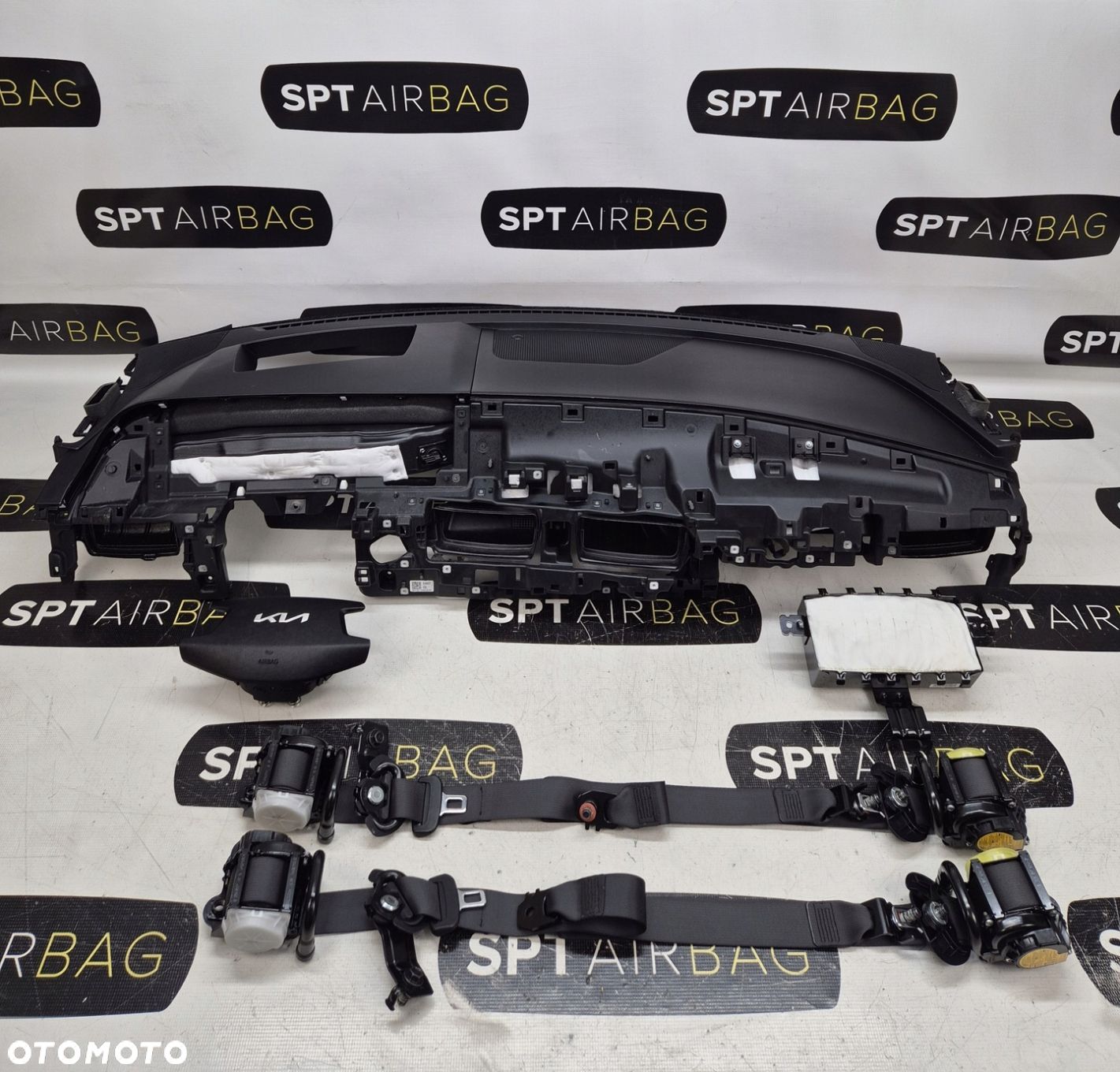 KIA EV6 DESKA ROZDZIELCZA KONSOLA KOKPIT PULPIT PODUSZKI AIRBAG AIR BAG PASY KIT SET - 1