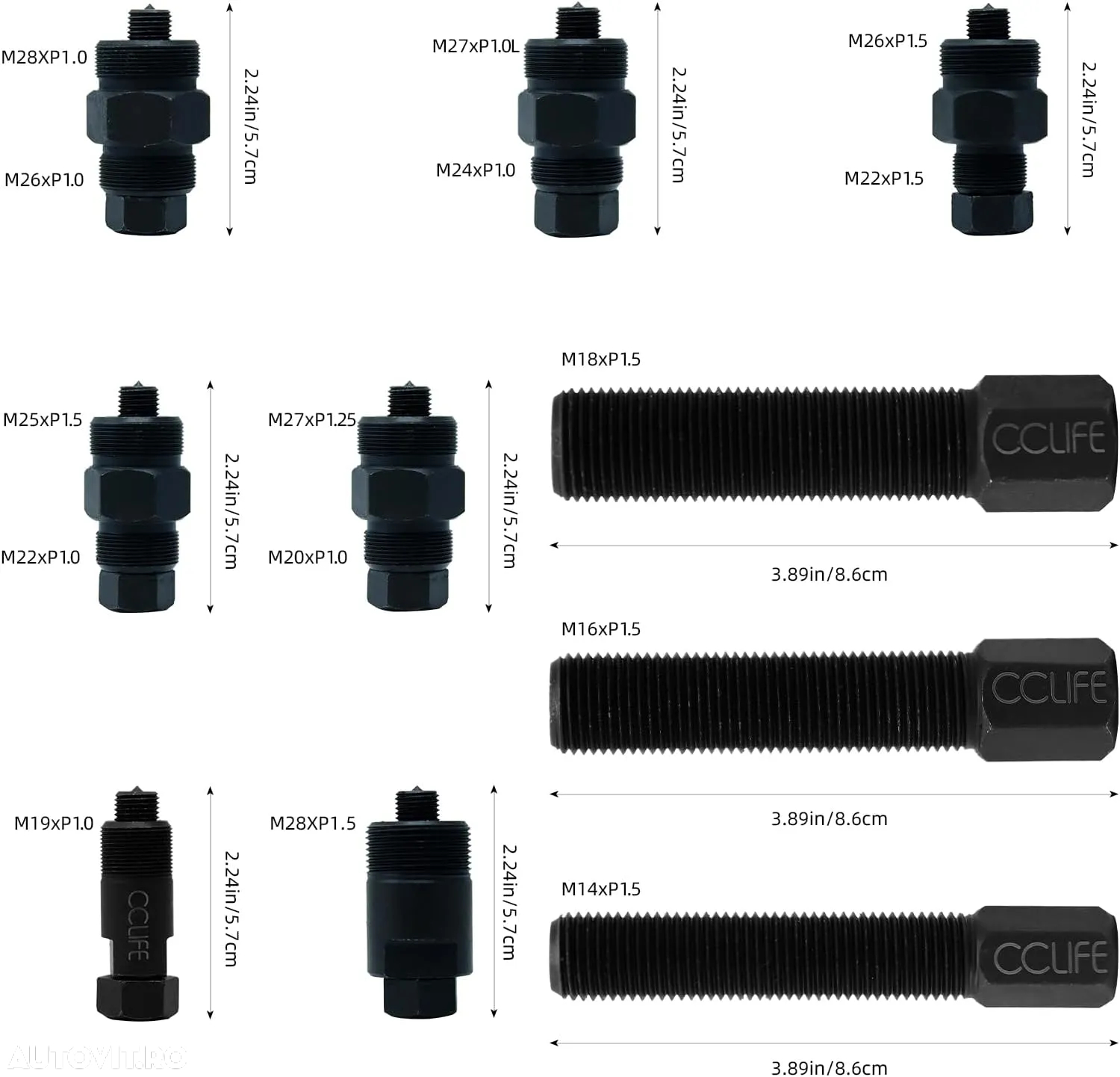 Trusa NOUA extractoare volantă pentru scuter, motociclete 10 piese - 4