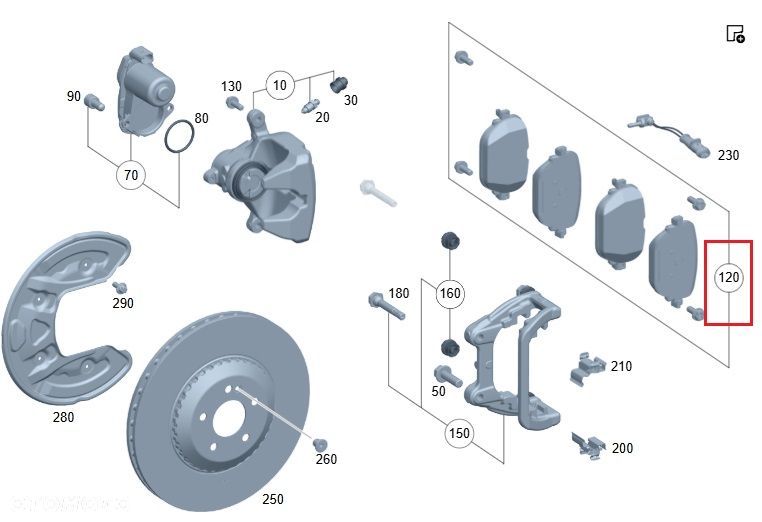 MERCEDES EQC N293 Klocki hamulcowe tyl OE - 2