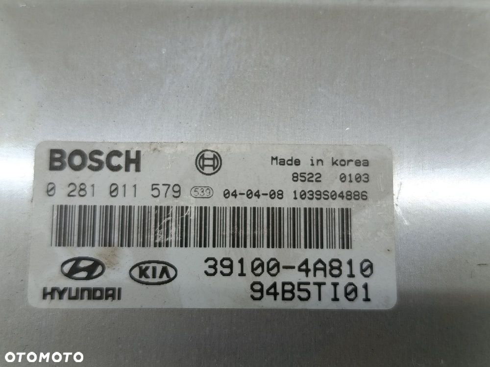 KOMPUTER, STEROWNIK KIA SORENTO I 39100-4A810 0281011579   2.5 CRDI 140KM - 2