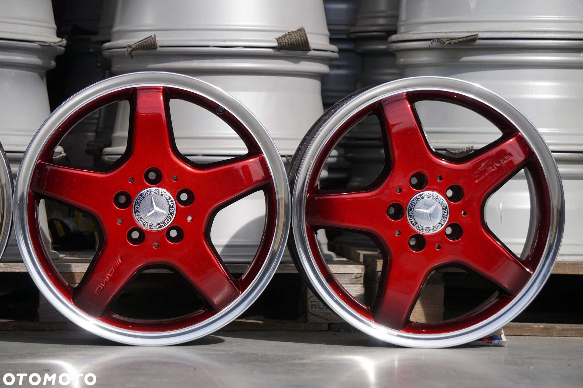 Alufelgi Mercedes AMG 5x112 7,5Jx17 et37 cb66,6 red candy, rant - 8