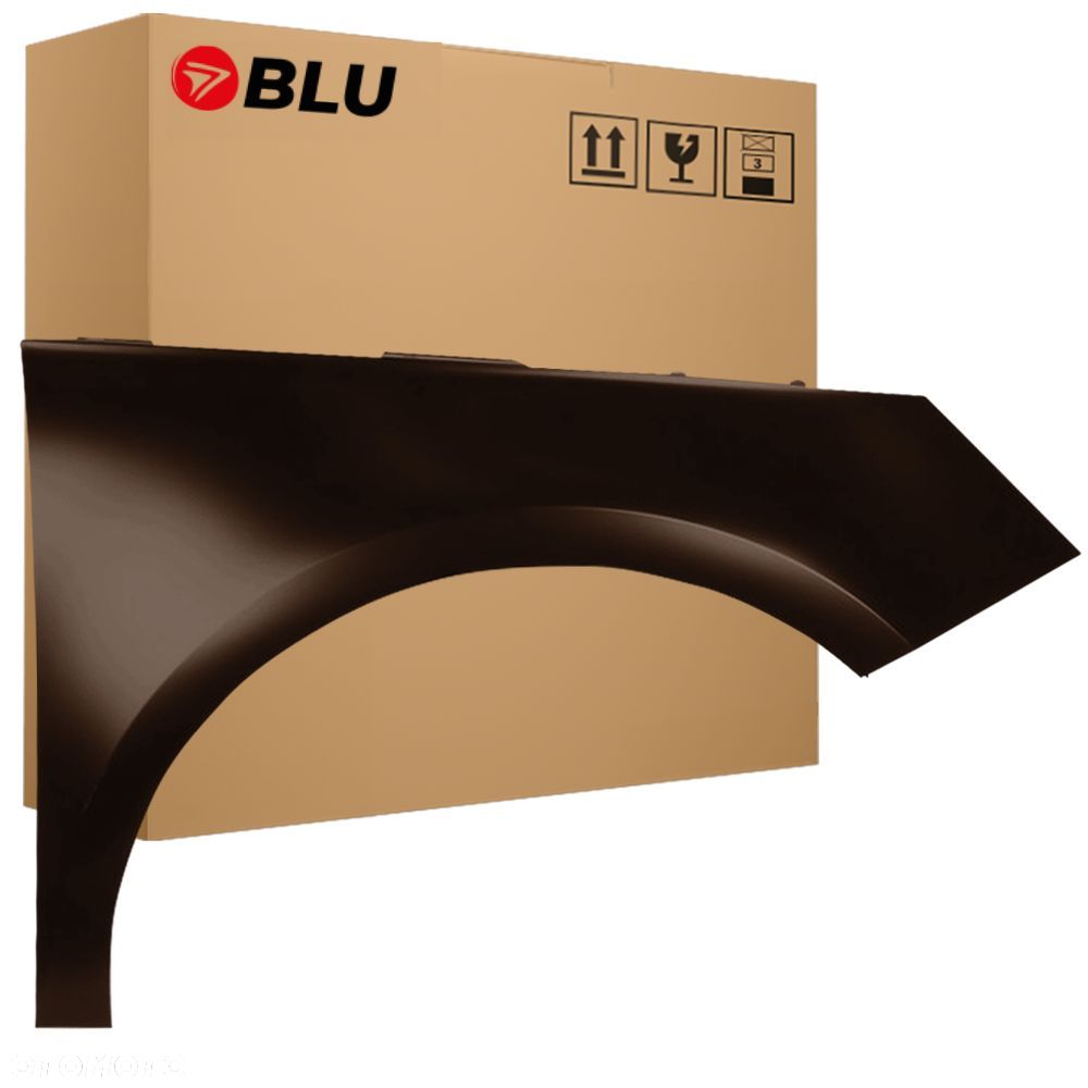 BLU Błotnik Audi A1 8X LZ8W prawy brązowy 2010-2018 przód ocynk TeakBraun - 1