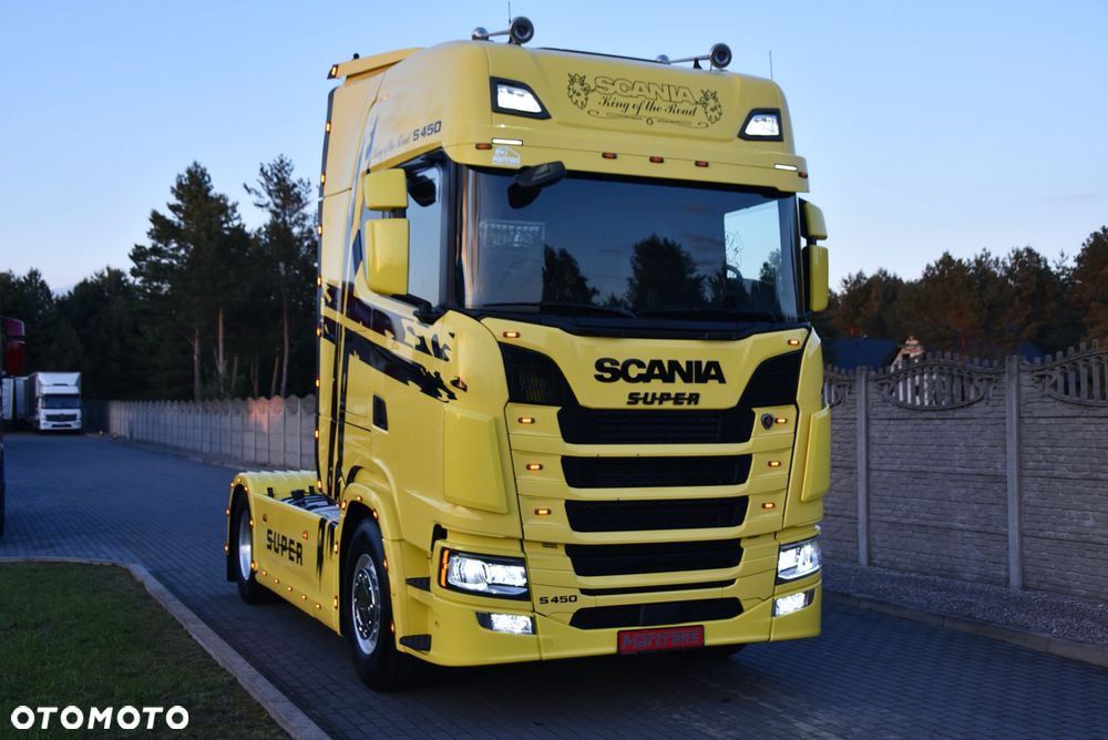 Scania S450 / ALU-FELGI / VIRTUALNE ZEGARY / CENTRALNE SMAROWANIE / SKÓRA / FULL LED / STANDARD / RETARDER / HYDRAULIKA ! PTO! Jak nowa ! ! - 2