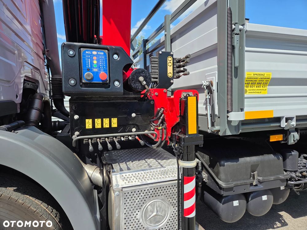 Mercedes-Benz AXOR 1824 // HDS HMF 1420-K3 3 WYSUWY + PILOT // NOWY KIPER // ŻURAW DŹWIG CRANE KRAN - 16