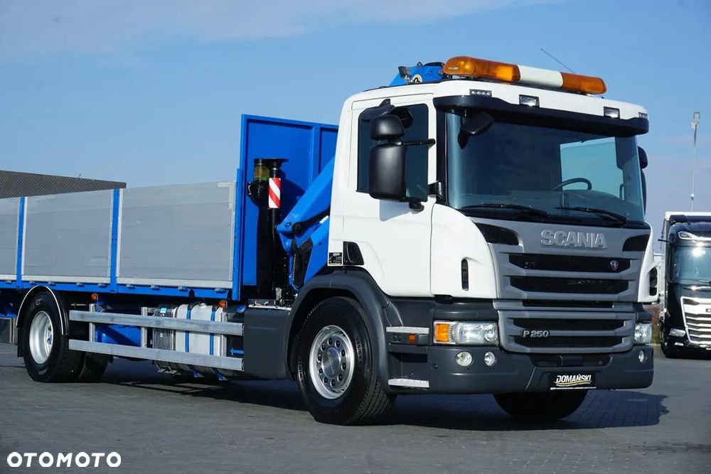 Scania / P 250 / ACC / SKRZYNIOWY + HDS + WINDA / PALFINGER PK 12 002 - EH B / WYSIĘG 10 M - 26