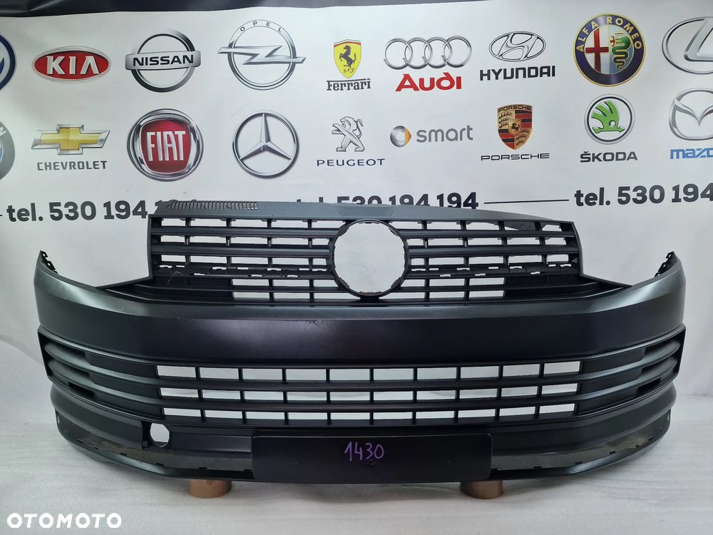 VW T6 7E0 15- TRANSPORTER ZDERZAK PRZEDNI PRZÓD , ŁADNY , NR 7E0807221D , NR AUKCJI NZ1430 - 1