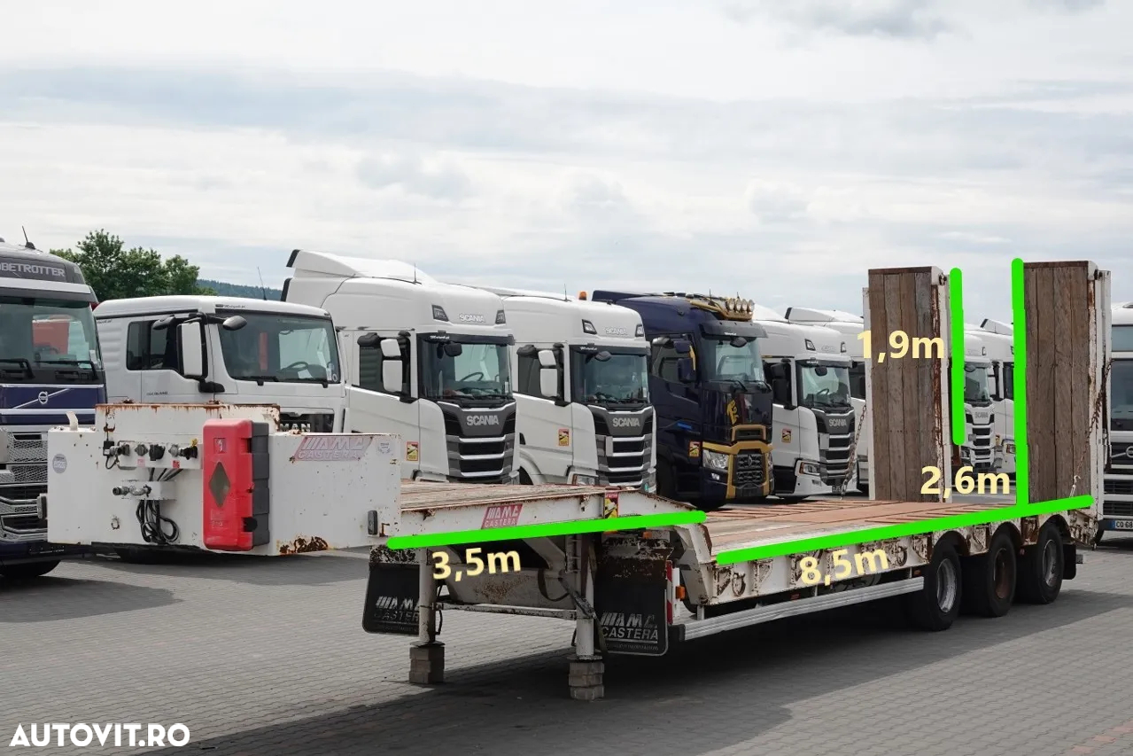 Castera CAMION CU ÎNCĂRCARE MICĂ CASTERA / 3 AXI / AXĂ DE DIRECȚIE / SUPRACARCĂRI HIDRAULICE / TROLIU / IMPORTAT - 2