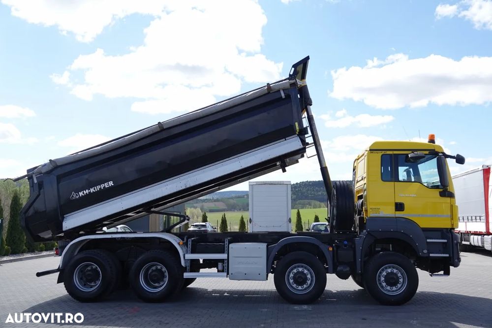 MAN TGS 41.460 / 8X8 / ​​​​BASCULĂ SPATE / MANUALĂ / HARDOX / KH-KIPPER / 2017 / - 7