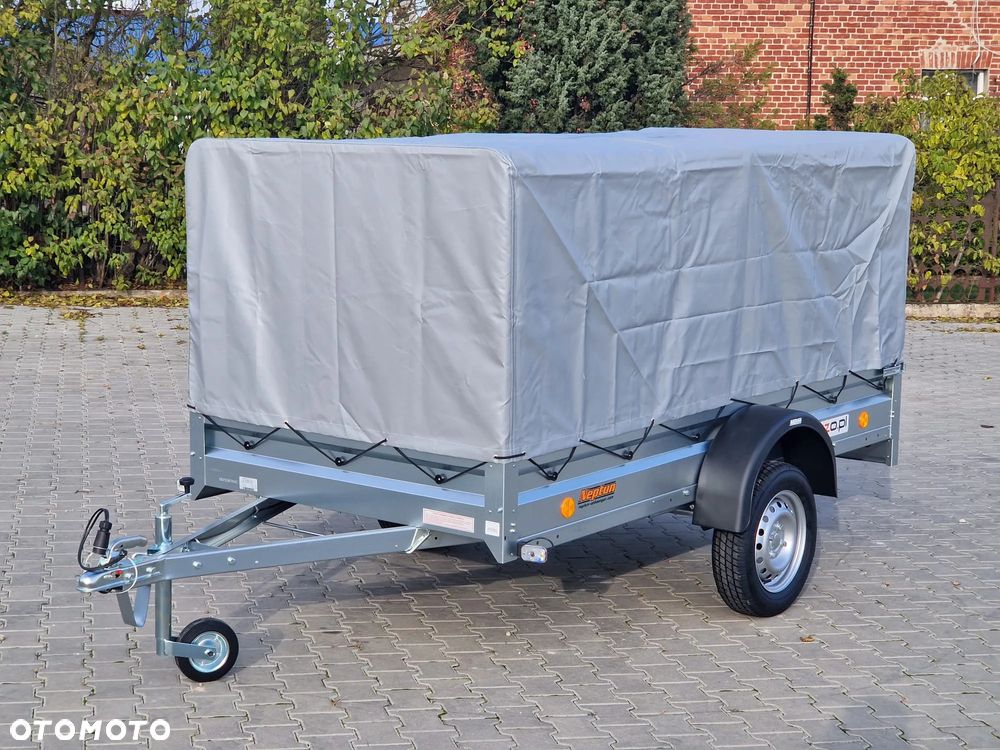 Neptun DOSTAWA Przyczepka 263x129x110cm N7-263 ptw PROMOCJA! Lekka przyczepa jednoosiowa ze stelażem i plandeką GN114 - 22