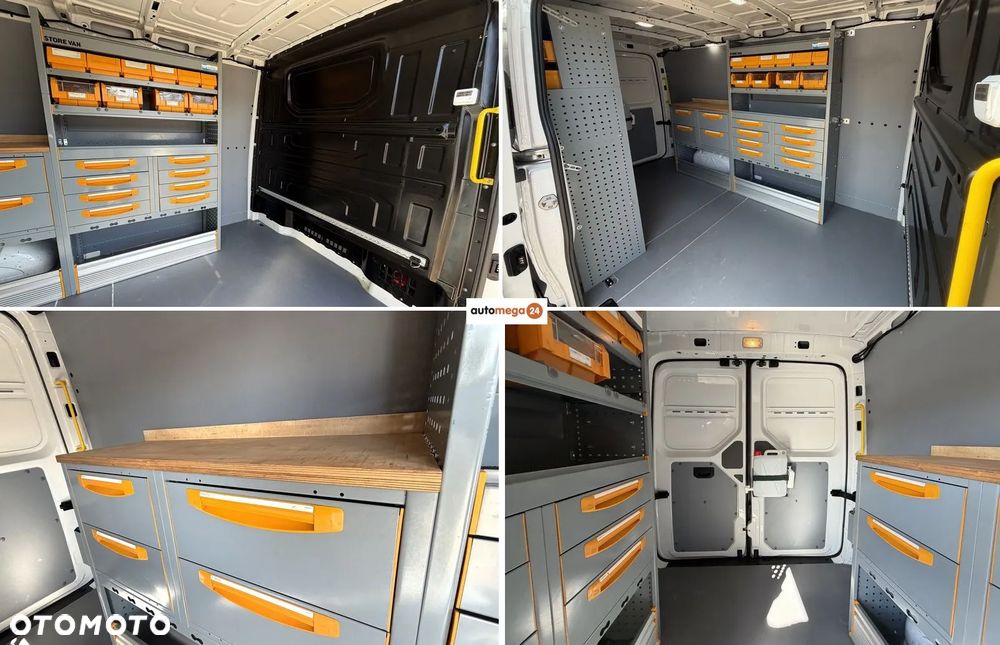 Volkswagen CRAFTER VAN VAT-1 z ZABUDOWĄ SERWISOWĄ WARSZTAT StoreVAN Półki, Szuflady, Kuwety na drobne przedmioty, Masaż fotela kierowcy, Fotel pneumatyczny terapeutyczny pilot ergoActive, Podgrzewana szyba, Kierownica wielofunkcyjna, Tempomat, Ogr. prędkości, Minibar, Fabrycne parktroniki przód i tył, DMC:3500kg, Homologacja haka 3000kg! Duża ładowność 1315kg Model L2H1 Paka dł. 3450mm - 4